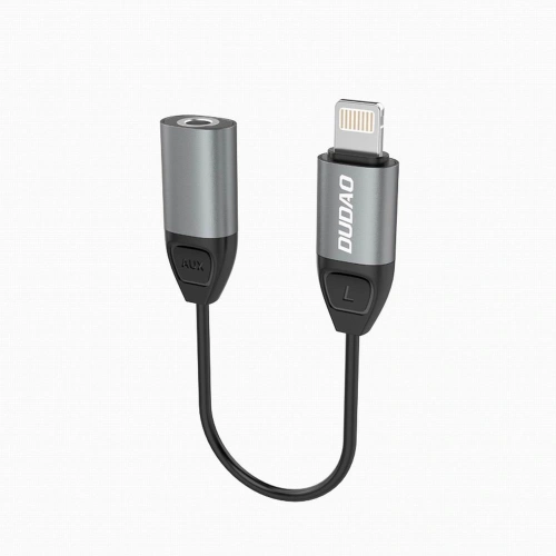 Kup Audio adapter Dudao Lightning - Lightning/3,5mm mini jack szürke (L17) - DDA79 - {ean13} - Sklep Home Screen