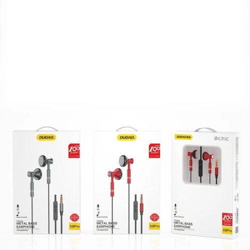 Buy Dudao 3.5mm Wired Earphones Mini Jack Gray (X8Pro gray) - DDA80 - {ean13} - Home Screen Store Europe