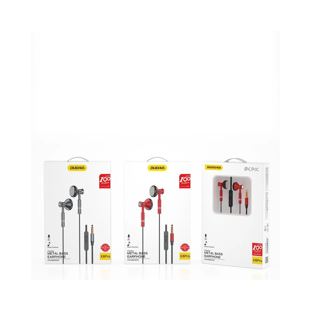 Słuchawki Dudao 3,5mm mini jack szary (X8Pro)