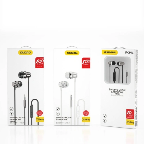 Kup Fülhallgató Dudao távirányítóval és 3,5 mm-es mini jack mikrofonnal fehér (X10 Pro) - DDA82 - {ean13} - Sklep Home Screen