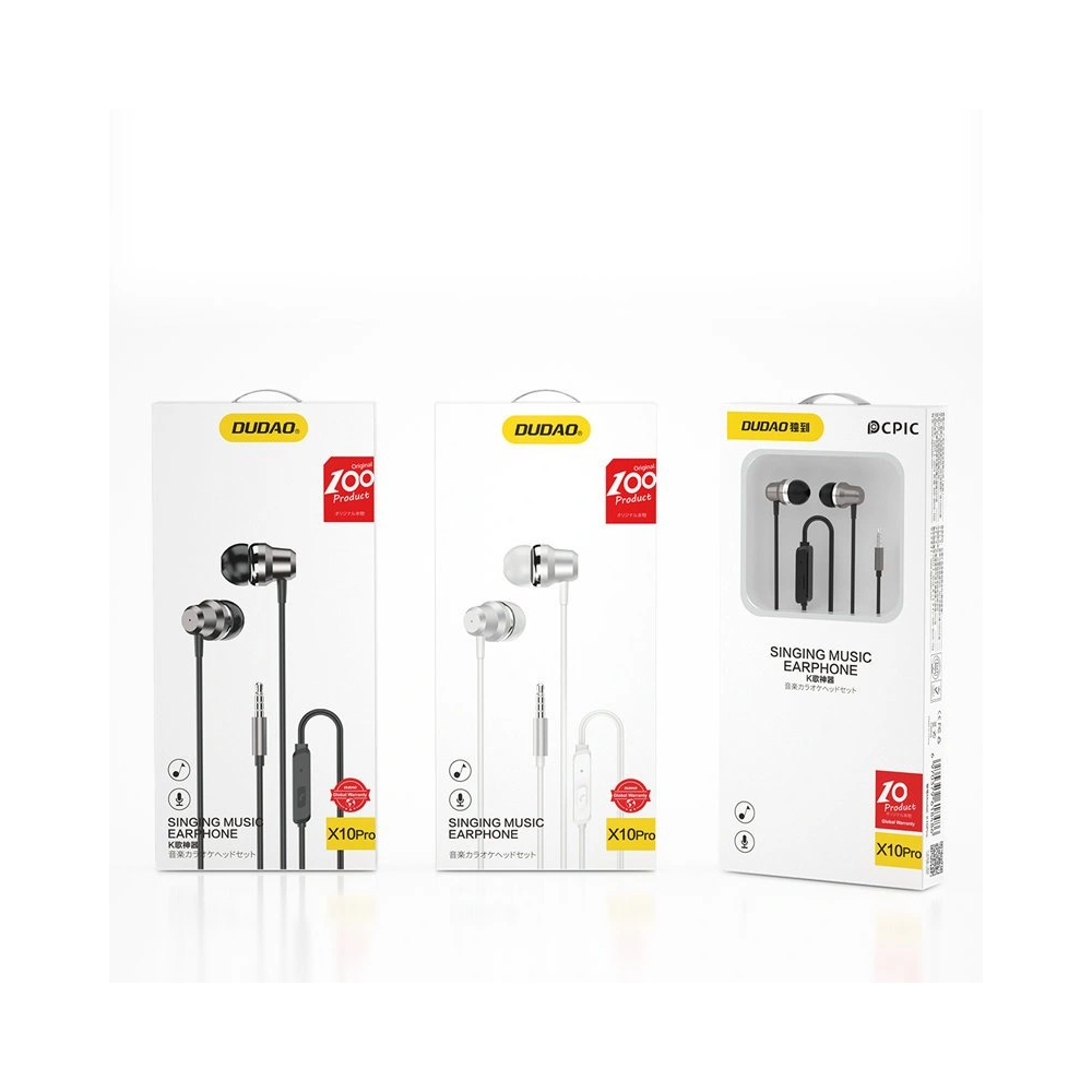 Słuchawki Dudao z pilotem i mikrofonem 3,5mm mini jack biały (X10 Pro)