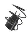 Kup Încărcător de rețea Dudao 2x USB cu cablu Lightning încorporat 12W negru (A2ProL) - DDA87 - {ean13} - Sklep Home Screen