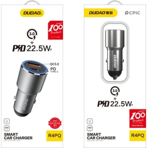 Buy Dudao USB / USB Car Charger Type C Power Delivery Quick Charge 22.5 W Gray (R4PQ) - DDA88 - {ean13} - Home Screen Store Europe