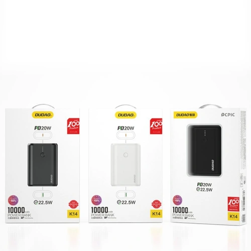Kup Powerbank Dudao 10000mAh Power Delivery Quick Charge 3.0 22,5 W schwarz (K14) - DDA94 - {ean13} - Sklep Home Screen