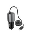 Încărcător auto Dudao USB cu cablu Lightning integrat 3,4 A negru (R5Pro L)