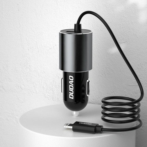 Kup Auto-Ladegerät Dudao USB mit integriertem Lightning-Kabel 3,4 A schwarz (R5Pro L) - DDA96 - {ean13} - Sklep Home Screen