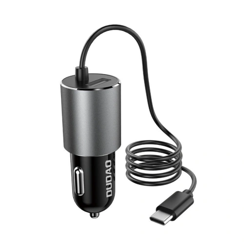 Kup Auto-Ladegerät Dudao USB mit integriertem USB-C-Kabel 3,4A schwarz (R5Pro T) - DDA97 - {ean13} - Sklep Home Screen