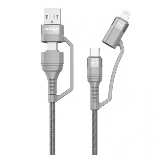 Kup Cablul Dudao 4w1 USB-C PD/USB - USB-C/Lightning 1m gri (L20XS) - DDA99 - {ean13} - Sklep Home Screen