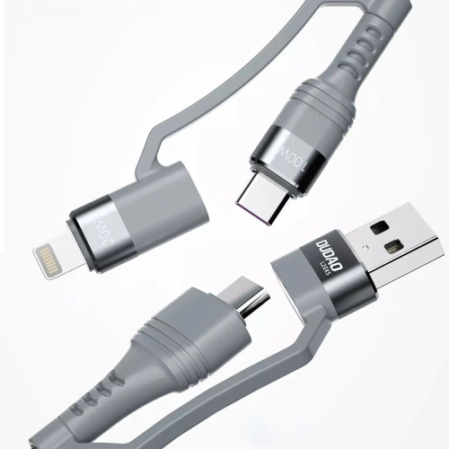 Kup Cablul Dudao 4w1 USB-C PD/USB - USB-C/Lightning 1m gri (L20XS) - DDA99 - {ean13} - Sklep Home Screen