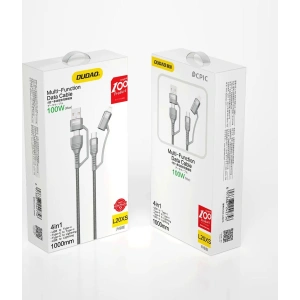Kup Cablul Dudao 4w1 USB-C PD/USB - USB-C/Lightning 1m gri (L20XS) - DDA99 - {ean13} - Sklep Home Screen