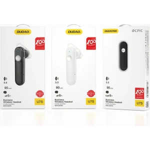 Kup Căști wireless Dudao Bluetooth 5.0 negru (U7S) - DDA100 - {ean13} - Sklep Home Screen