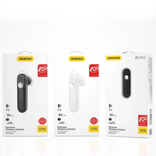 Kup Căști wireless Dudao Bluetooth 5.0 negru (U7S) - DDA100 - {ean13} - Sklep Home Screen