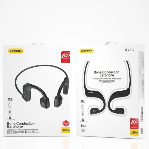 Buy Dudao Wireless Bone Headphones Bluetooth 5.0 Black (U2Pro) - DDA102 - {ean13} - Home Screen Store Europe