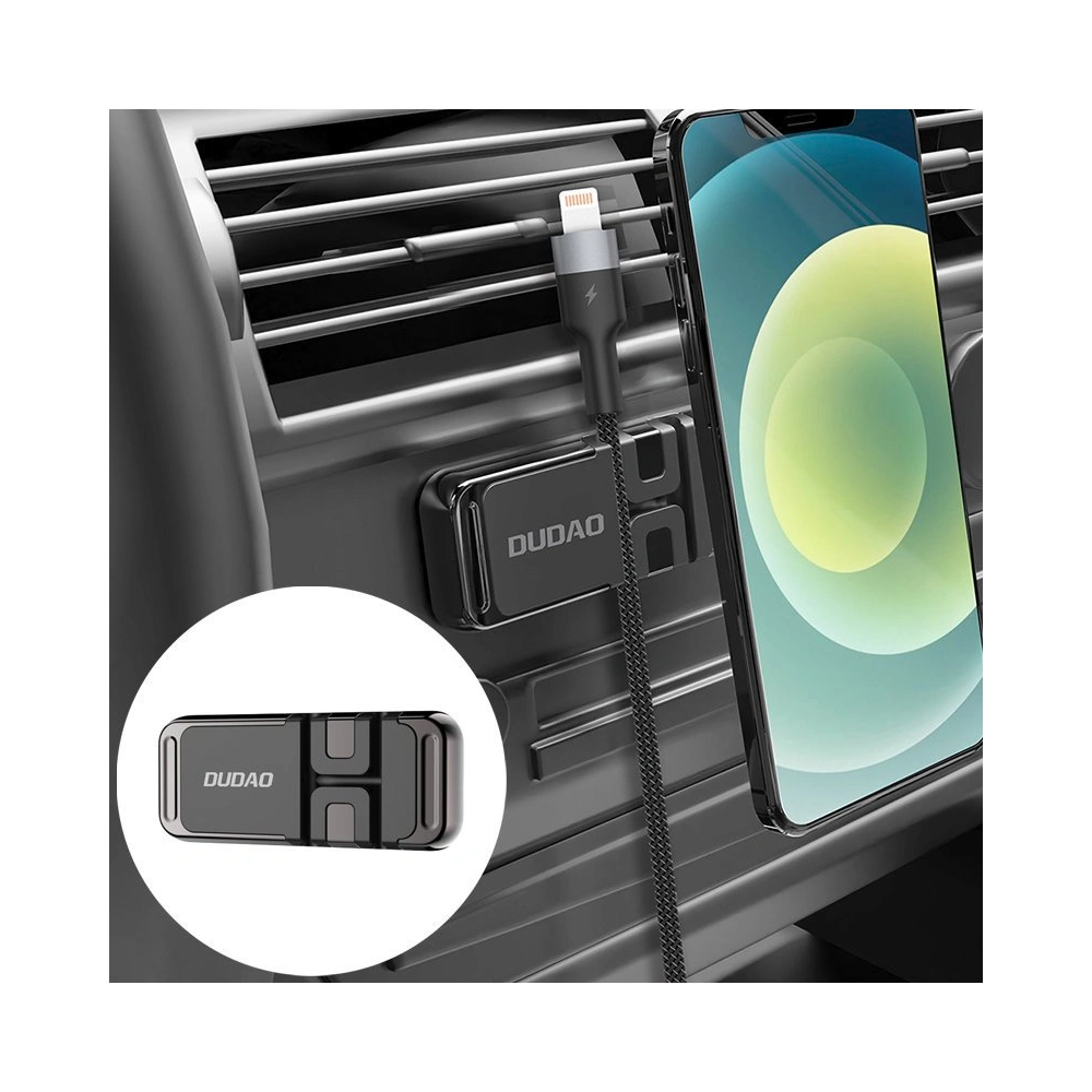 Uchwyt samochodowy samoprzylepny magnetyczny Dudao czarny (F11s)