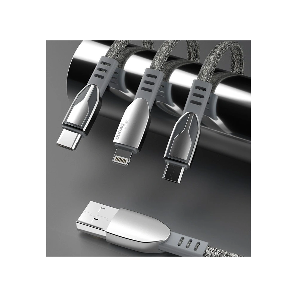 Kabel Dudao USB/microUSB 5A 1m szary (L3PROM)