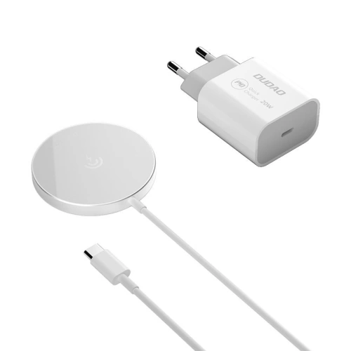 Kup Kabelloses MagSafe-Ladegerät Dudao Qi 15W + 20W Netzladegerät weiß (A12XS) - DDA106 - {ean13} - Sklep Home Screen