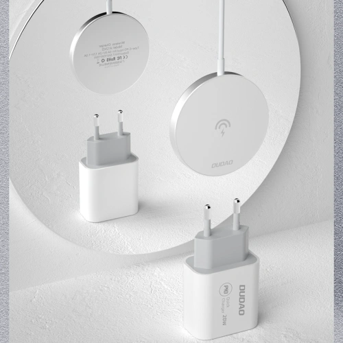 Kup Kabelloses MagSafe-Ladegerät Dudao Qi 15W + 20W Netzladegerät weiß (A12XS) - DDA106 - {ean13} - Sklep Home Screen