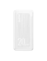Powerbank Dudao 20000mAh Power Delivery 20W Încărcare Rapidă 3.0 2xUSB/USB-C alb (K12PQ+)