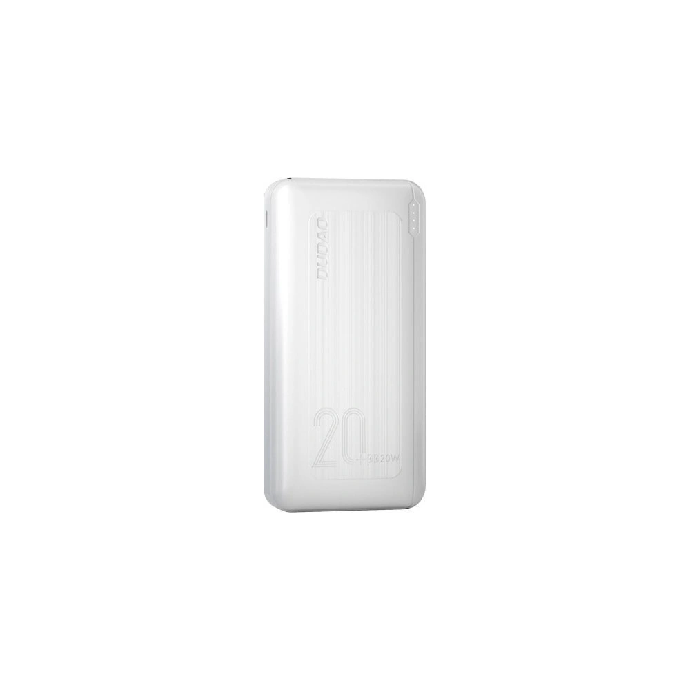 Powerbank Dudao 20000mAh Power Delivery 20W Quick Charge 3.0 2xUSB/USB-C biały (K12PQ+)