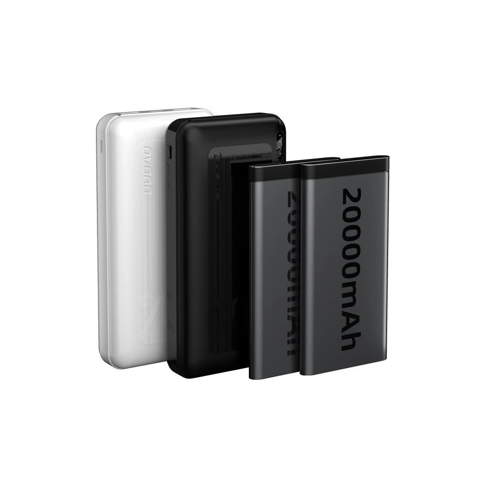 Powerbank Dudao 20000mAh Power Delivery 20W Quick Charge 3.0 2xUSB/USB-C biały (K12PQ+)