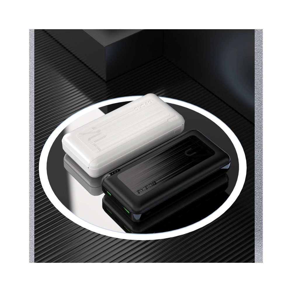 Powerbank Dudao 20000mAh Power Delivery 20W Quick Charge 3.0 2xUSB/USB-C biały (K12PQ+)