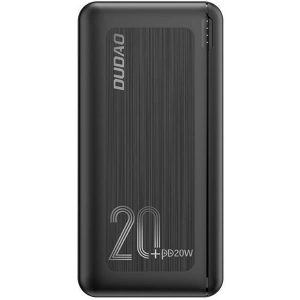 Powerbank Dudao 20000mAh Power Delivery 20W Quick Charge 3.0 2xUSB/USB-C czarny (K12PQ+)