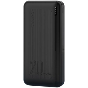 Powerbank Dudao 20000mAh Power Delivery 20W Quick Charge 3.0 2xUSB/USB-C czarny (K12PQ+)