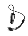 Kup Auto nabíječka Dudao 3w1 USB 3,4 A s vestavěným kabelem Lightning/USB-C/microUSB černá (R5ProN) - DDA111 - {ean13} - Sklep Home Screen