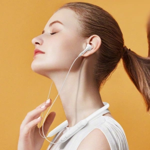 Dudao Magnetic Suction In-Ear Wireless Bluetooth Earphones White (U5B)
