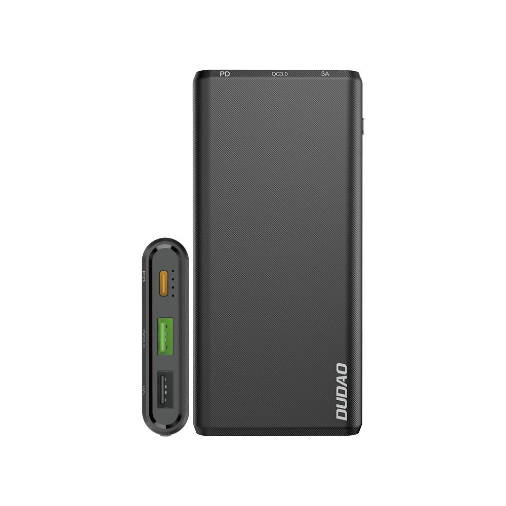 Powerbank Dudao 10000mAh 18W Quick Charge Power Delivery 2xUSB/USB-C czarny (K12PQ)