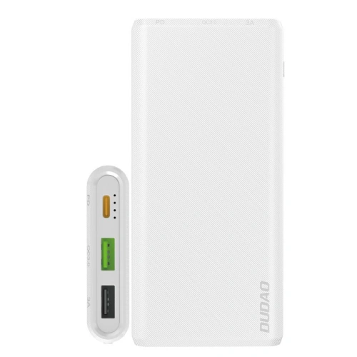 Kup Powerbank Dudao 10000mAh 18W Quick Charge Power Delivery 2xUSB/USB-C alb (K12PQ) - DDA114 - {ean13} - Sklep Home Screen