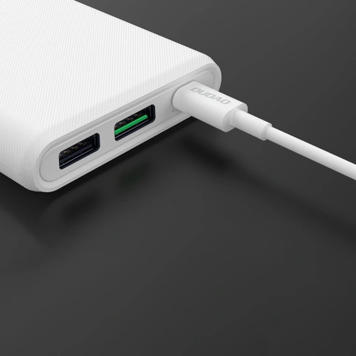 Kup Powerbank Dudao 10000mAh 18W Quick Charge Power Delivery 2xUSB/USB-C alb (K12PQ) - DDA114 - {ean13} - Sklep Home Screen