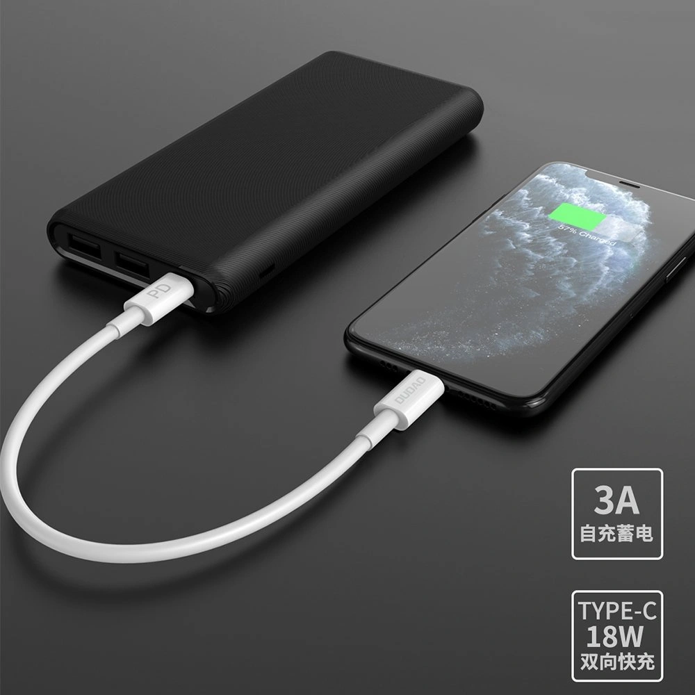 Powerbank Dudao 10000mAh 18W Quick Charge Power Delivery 2xUSB/USB-C biały (K12PQ)