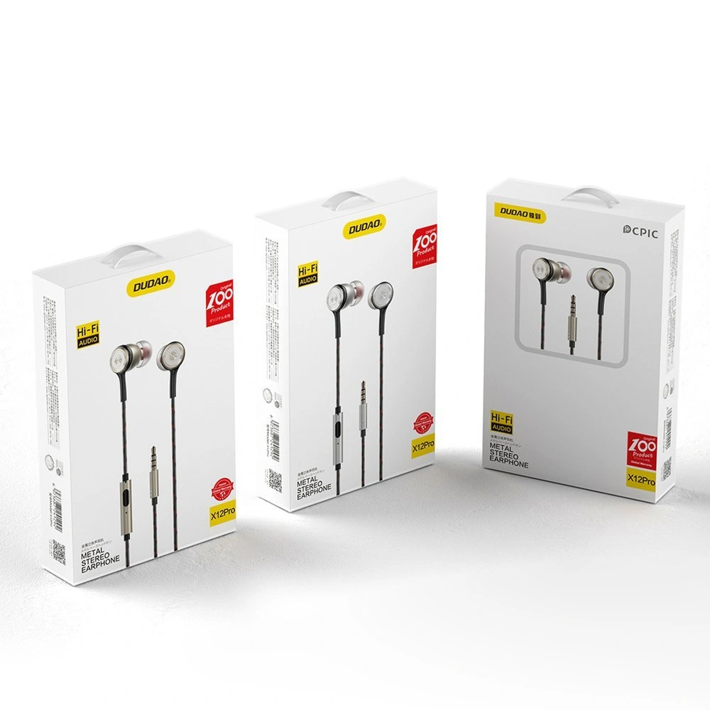 Słuchawki Dudao z pilotem i mikrofonem 3,5mm mini jack złoty (X12PRO)