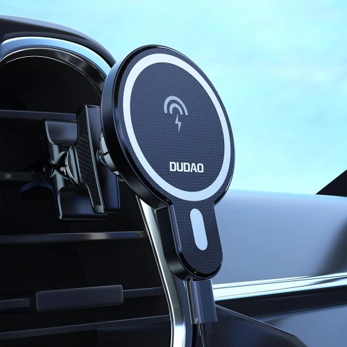 Kup Următorul suport auto magnetic cu încărcare inductivă Dudao MagSafe Qi 15W negru (F13) - DDA117 - {ean13} - Sklep Home Screen