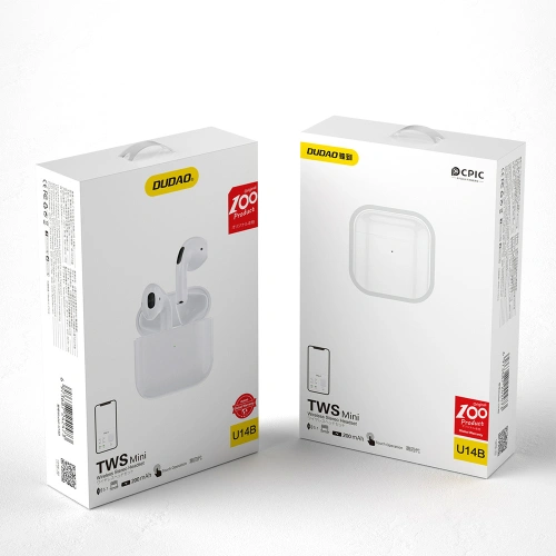 Kup Căști wireless Dudao TWS Bluetooth alb (U14B) - DDA131 - {ean13} - Sklep Home Screen
