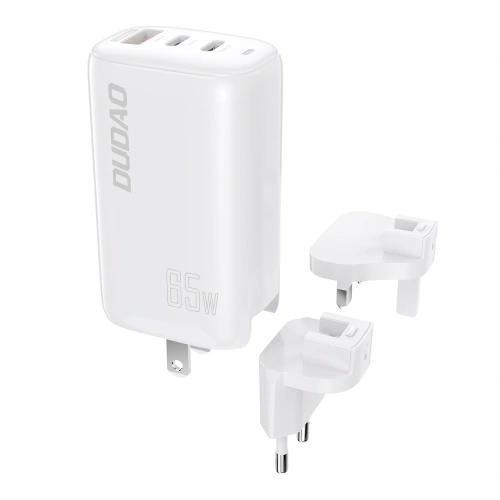 Kup Netzteil Dudao GaN 3in1 (EU, US, UK) 2xUSB-C + USB PD QC 65W weiß (A7PRO) - DDA133 - {ean13} - Sklep Home Screen