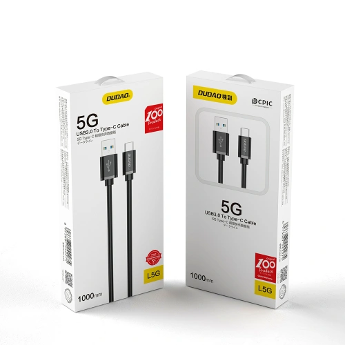 Kup Kábel Dudao USB/USB-C Szuper Gyors Töltés 1m fekete (L5G) - DDA137 - {ean13} - Sklep Home Screen