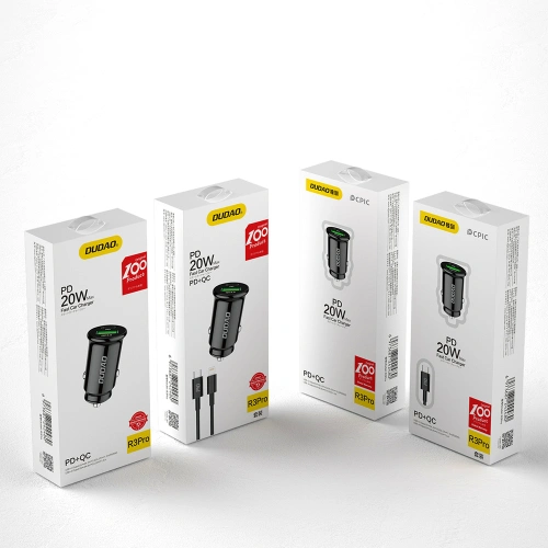 Kup Încărcător auto Dudao USB-C/USB PD QC 3.0 3A negru (R3PRO) - DDA138 - {ean13} - Sklep Home Screen