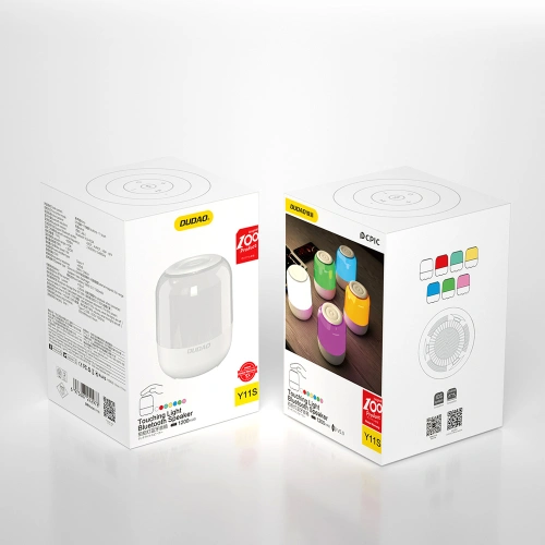 Buy Dudao wireless Bluetooth 5.0 RGB speaker 5W 1200mAh white (Y11S-white) - DDA143 - {ean13} - Home Screen Store Europe