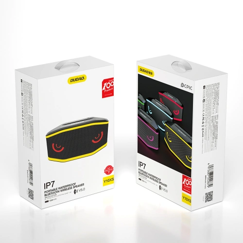 Kup Difuzor Bluetooth 5.0 Dudao IPX7 RGB 5W 1200mAh negru (Y10XS) - DDA144 - {ean13} - Sklep Home Screen