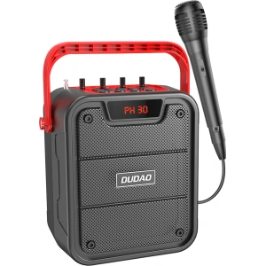 Kup Zestaw do karaoke Dudao głośnik + mikrofon Bluetooth 5.0 10W 4800mAh czarny (Y15s) - DDA146 - {ean13} - Sklep Home Screen