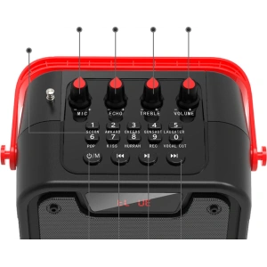 Kup Set de karaoke Dudao difuzor + microfon Bluetooth 5.0 10W 4800mAh negru (Y15s) - DDA146 - {ean13} - Sklep Home Screen