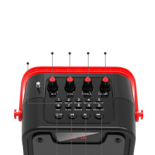 Kup Karaoke-Set Dudao Lautsprecher + Mikrofon Bluetooth 5.0 10W 4800mAh schwarz (Y15s) - DDA146 - {ean13} - Sklep Home Screen