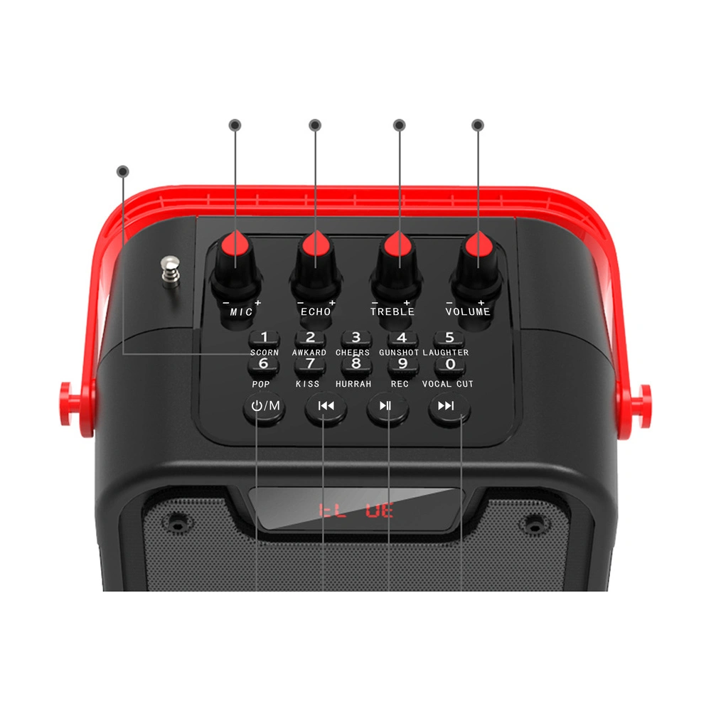 Zestaw do karaoke Dudao głośnik + mikrofon Bluetooth 5.0 10W 4800mAh czarny (Y15s)