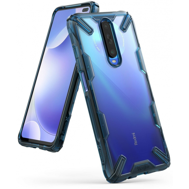 Etui Ringke Fusion-X Pocophone X2/Redmi K30 Space Blue