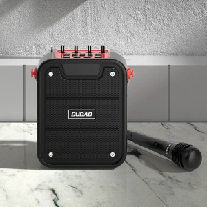 Kup Set de karaoke Dudao difuzor + microfon Bluetooth 5.0 10W 4800mAh negru (Y15s) - DDA146 - {ean13} - Sklep Home Screen