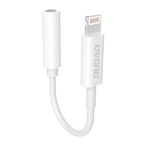 Kup Adapter audio Dudao Lightning/mini jack 3,5mm 10cm alb (L16) - DDA147 - {ean13} - Sklep Home Screen