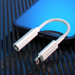 Kup Adapter audio Dudao Lightning/mini jack 3,5mm 10cm alb (L16) - DDA147 - {ean13} - Sklep Home Screen