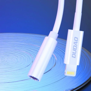 Dudao Adapter Headphone Adapter Lightning (male) to 3.5mm mini jack (female) 10cm white (L16 + white)